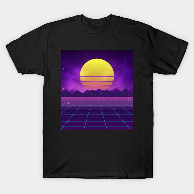 Vaporwave Midnight Aesthetics T-Shirt by edmproject